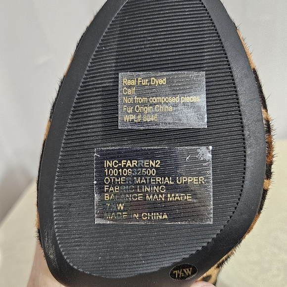 INC. International Concepts - Leopard Print Fur Dyed Booties - Picture 9 of 16